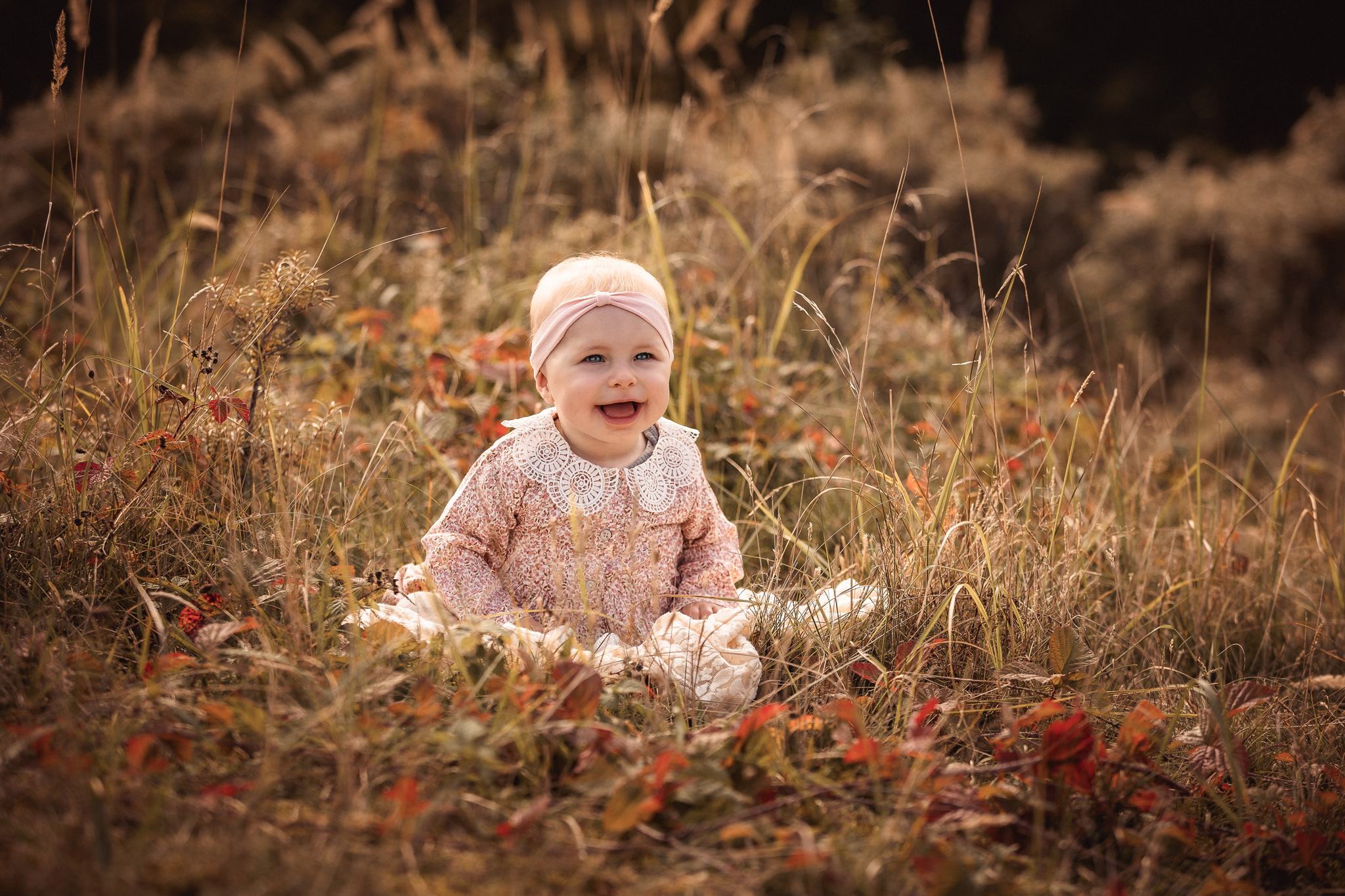 familieshoot baby eerste jaar herfstkleuren