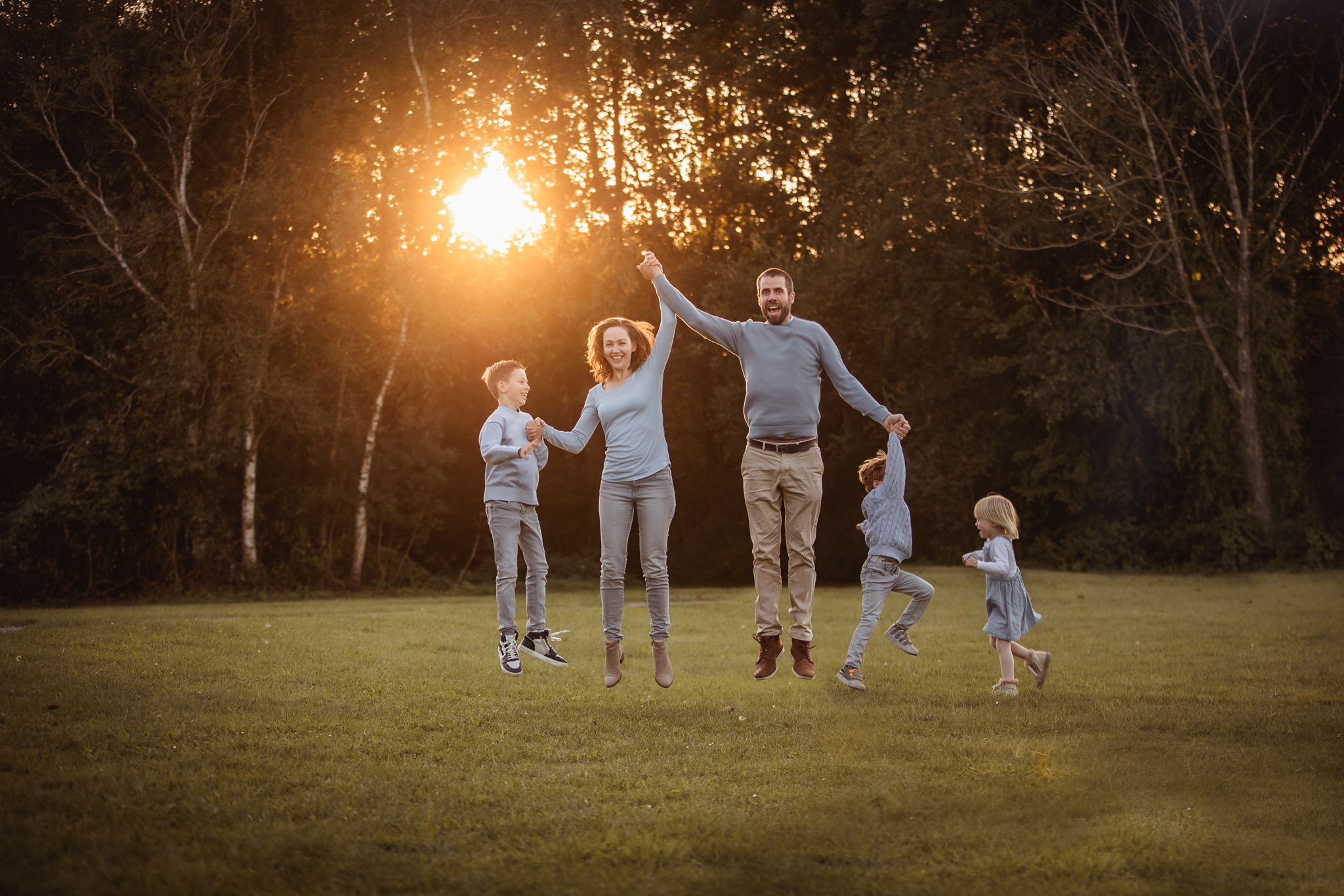 Familie fotoshoot buiten 