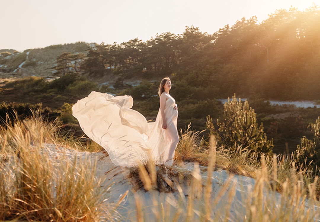 Zwangerschapsshoot stof